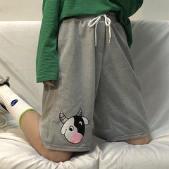 Real photo 2021 summer Niuniu pants children's summer yuansufeng loose casual shorts