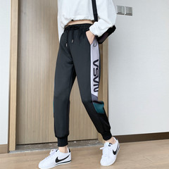 Women's casual pants South Korean student street photo versatile slim legged sports pants