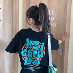 實拍 2021夏新品短袖t恤女中長款