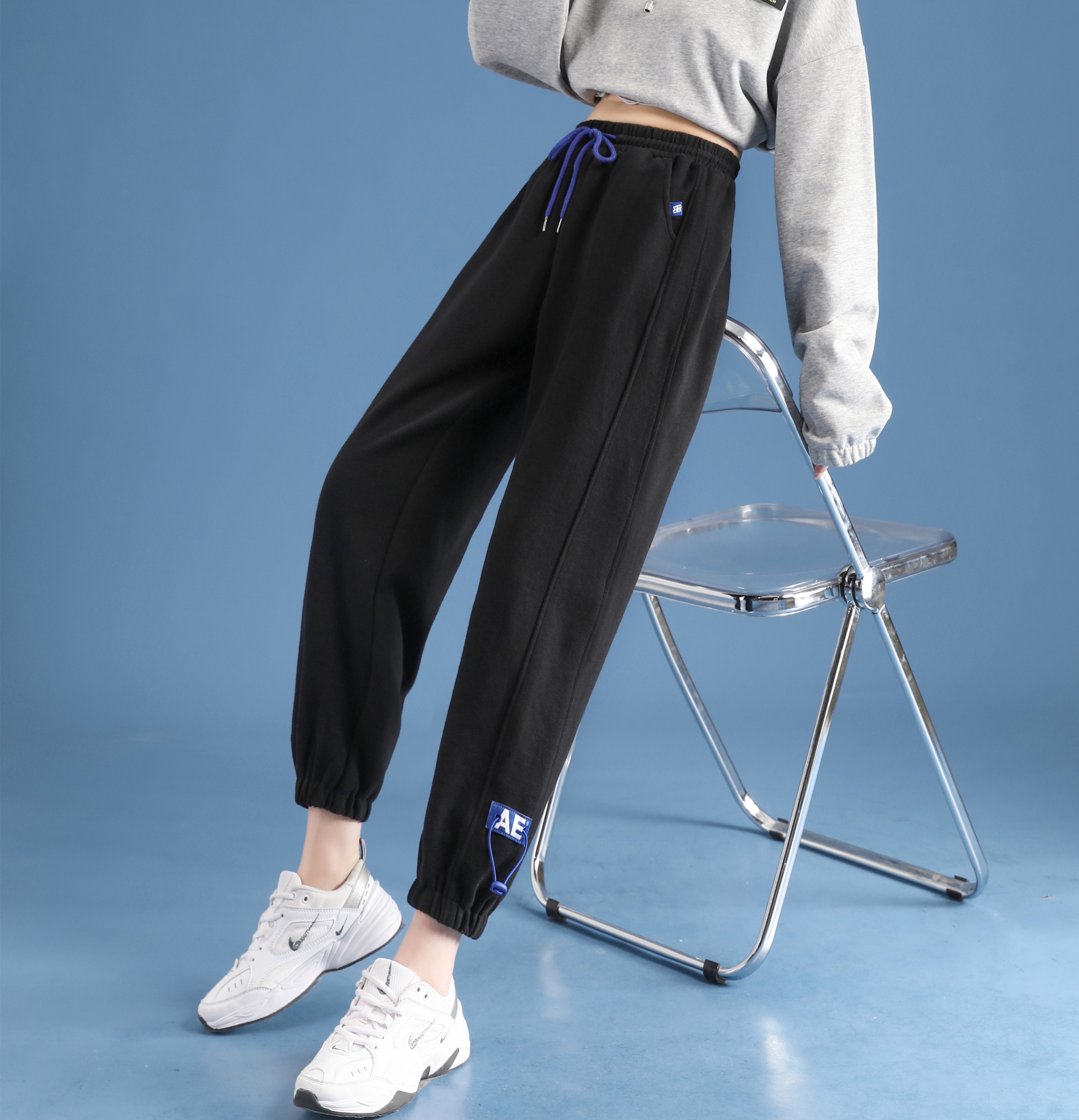 New leisure sports pants women's loose legged pants