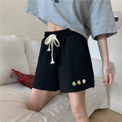 Real shot of women's summer wear loose casual shorts