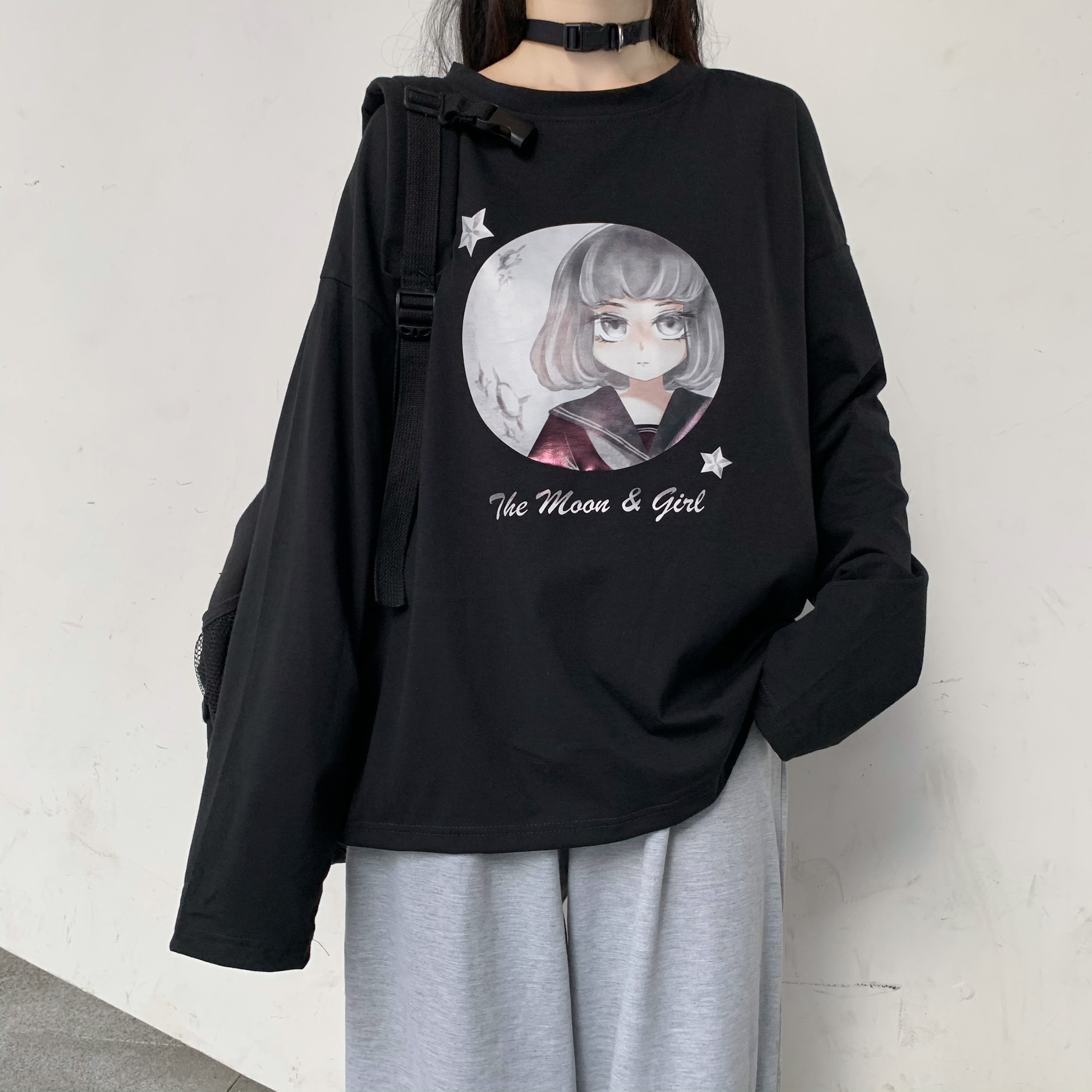 Real shot 2021 cotton spring new long sleeve T-shirt for women