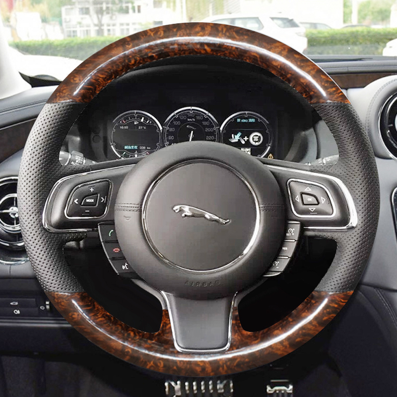 捷豹XFXELXJL桃木纹方向盘把套