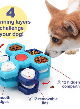 Dog Interactive Turntable Toy for IQ Training Pet Toys