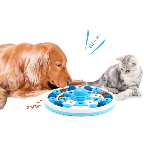 Dog Food Puzzle Feeder Toys for IQ Training 慢食盘猫狗益智