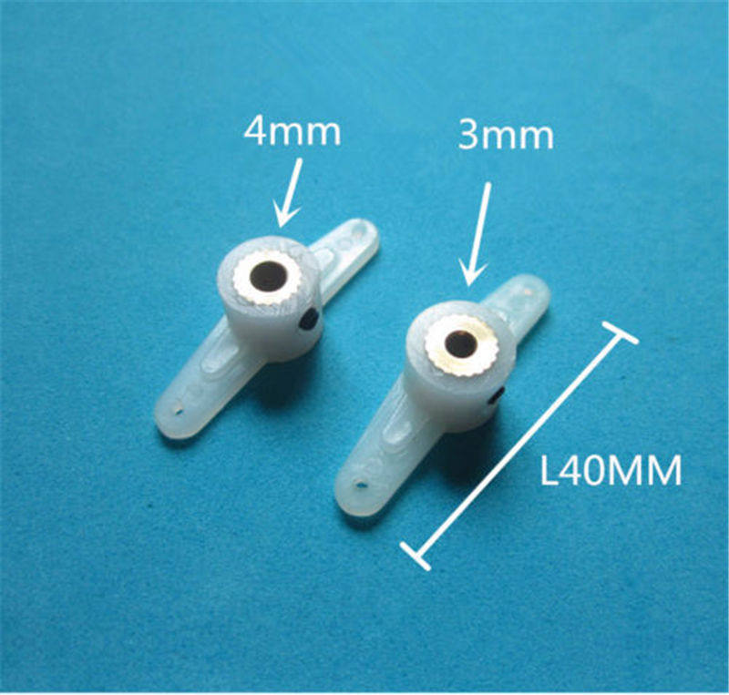3mm4mm 固定翼 船舵 尼龙双边转向摇臂 起落架转向摇臂 双向摇臂
