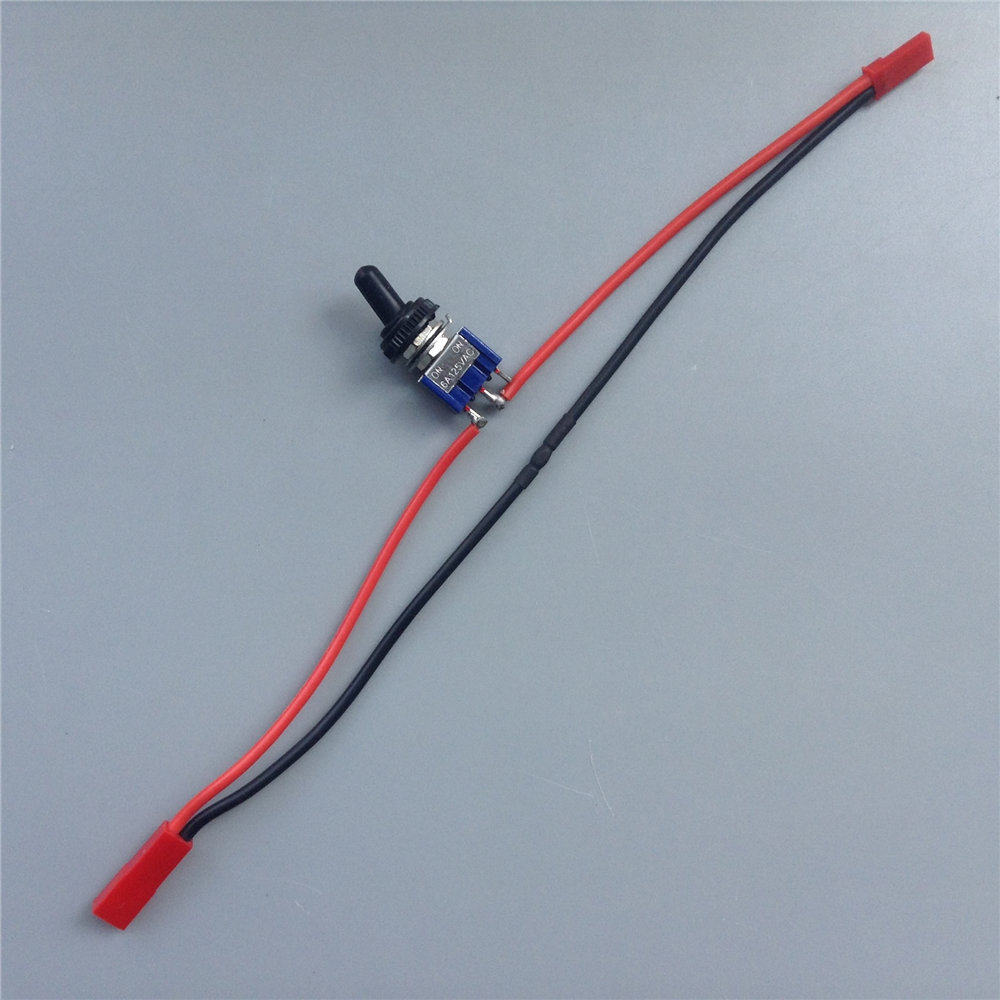 6a125v电源 摇臂摇头拨动开关 钮子防水开关 带jst插头线