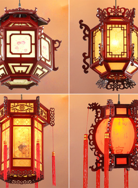 中式明清复古宫灯茶楼走廊大厅餐吊古典吊灯书房包厢卧室客厅吊灯