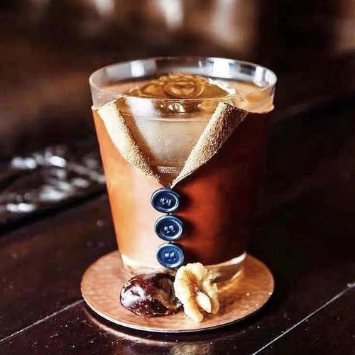 创意西装杯套水杯隔热套防烫防滑套咖啡杯装饰皮革保护套杯子杯饰