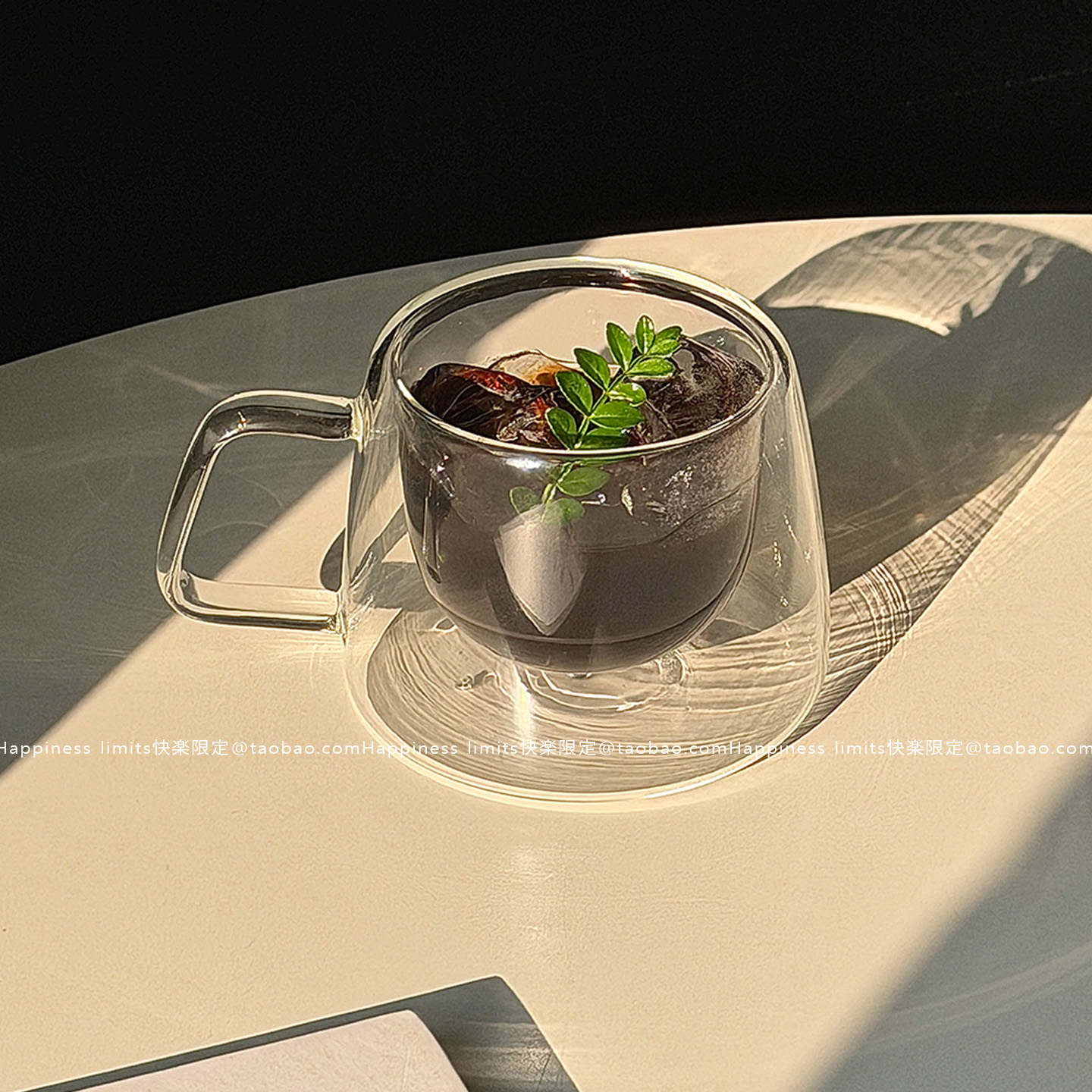 Dirty咖啡杯冰美式复古日式高硼硅透明玻璃杯拿铁杯子小众高级感