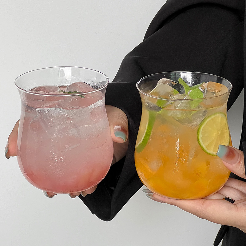 郁金香造型杯ins风拿铁咖啡杯