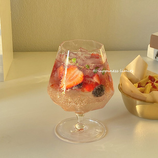 快限定 ins网红高脚玻璃杯饮品杯高颜值鸡尾酒杯冷饮杯苏打水杯