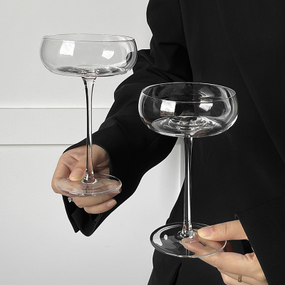 玻璃家用圆肚甜品高脚杯冰淇淋冷饮葡萄酒香槟鸡尾酒杯果酒杯