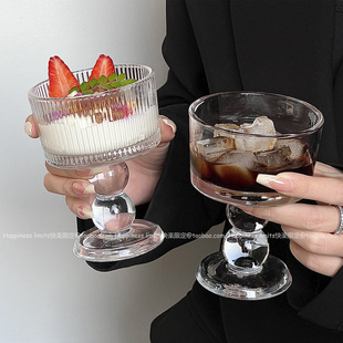 复古设计玻璃酒杯ins风高脚杯子红酒葡萄酒杯果酒鸡尾酒杯香槟杯