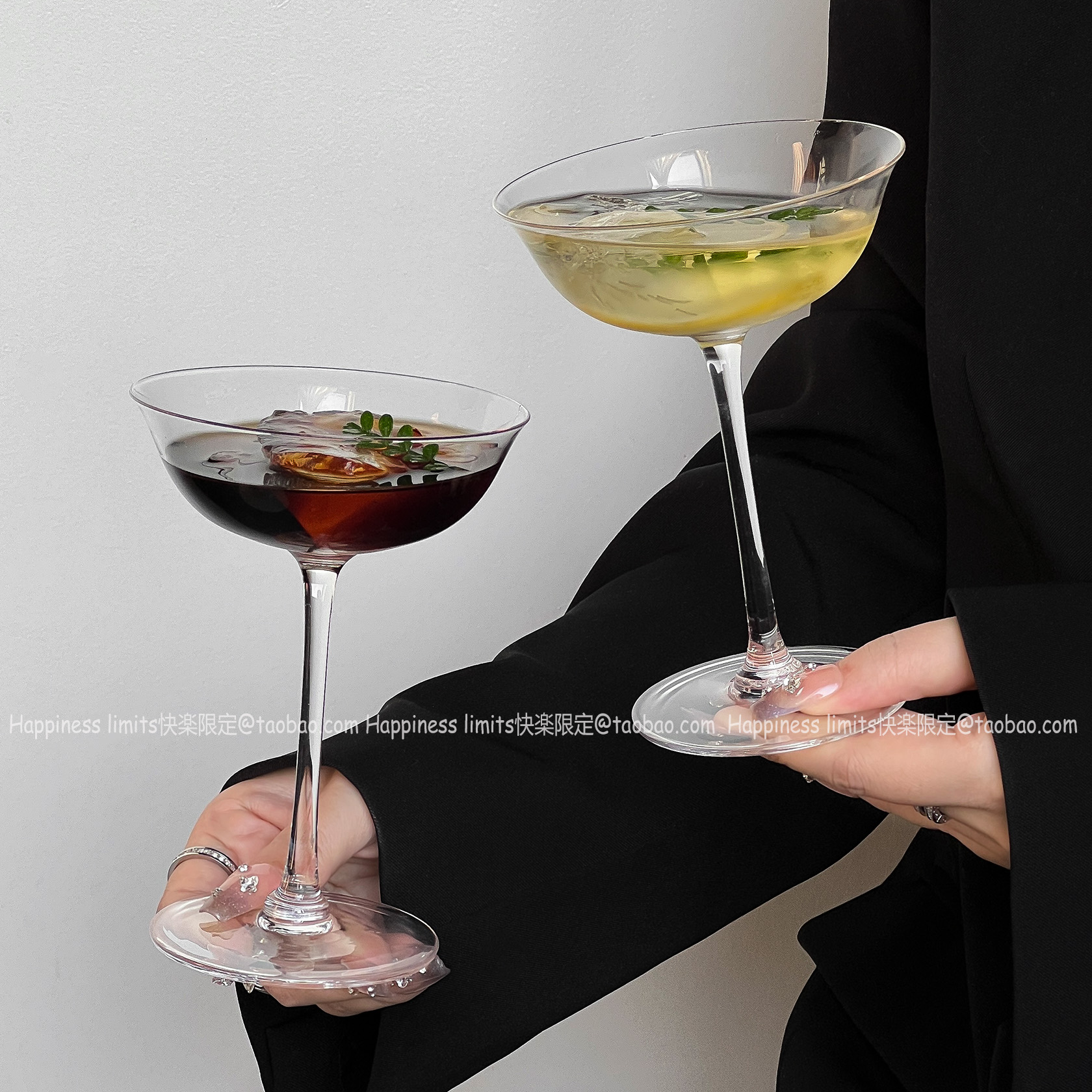 ins风高脚杯日式马天尼杯鸡尾酒