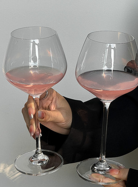 欧式ins轻奢大肚红酒杯水晶玻璃高脚杯葡萄酒杯大号勃艮第红酒杯