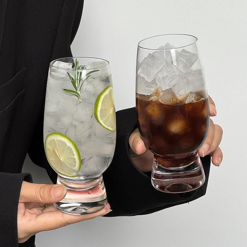 胖胖玻璃果茶杯夏天家用创意透明