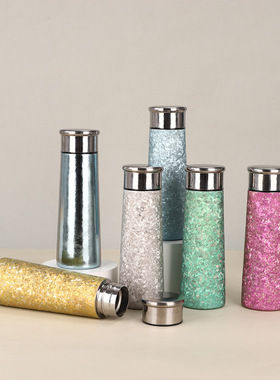 纯钛保温杯高颜值焖泡保温杯男女士小巧旅行便携双层纯钛保温钛杯