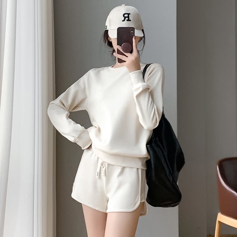 温柔韩版百搭卫衣女装潮