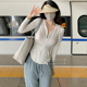 休闲T恤外穿上衣连帽开衫 设计感短款 潮ins 防晒衫 春夏秋纯欲风长袖