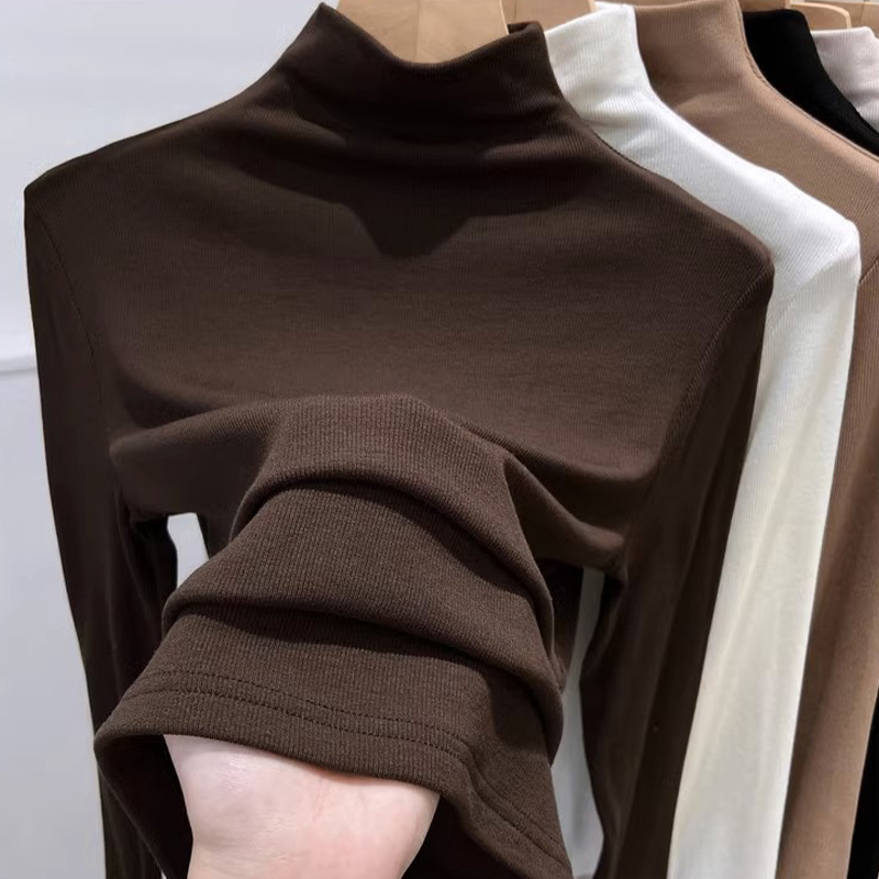 长袖加绒螺纹女当天发货送运费险