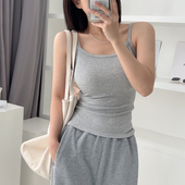 显瘦吊带小背心女内搭纯棉外穿百搭小众打底上衣 修身 2026夏季 新款