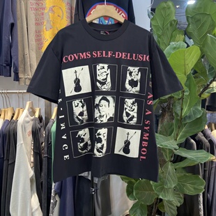 档口实拍 美式复古ERD忧郁的富二代街头摇滚标语印花短袖T恤男女