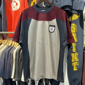 SUPER T恤男女情侣款 WAY美式 拼接短袖 复古高街球衣风格 档口实拍