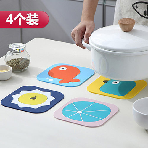 防水小学生家用硅胶餐桌隔热垫