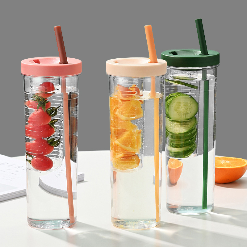 便携带吸管随手杯防摔耐高温