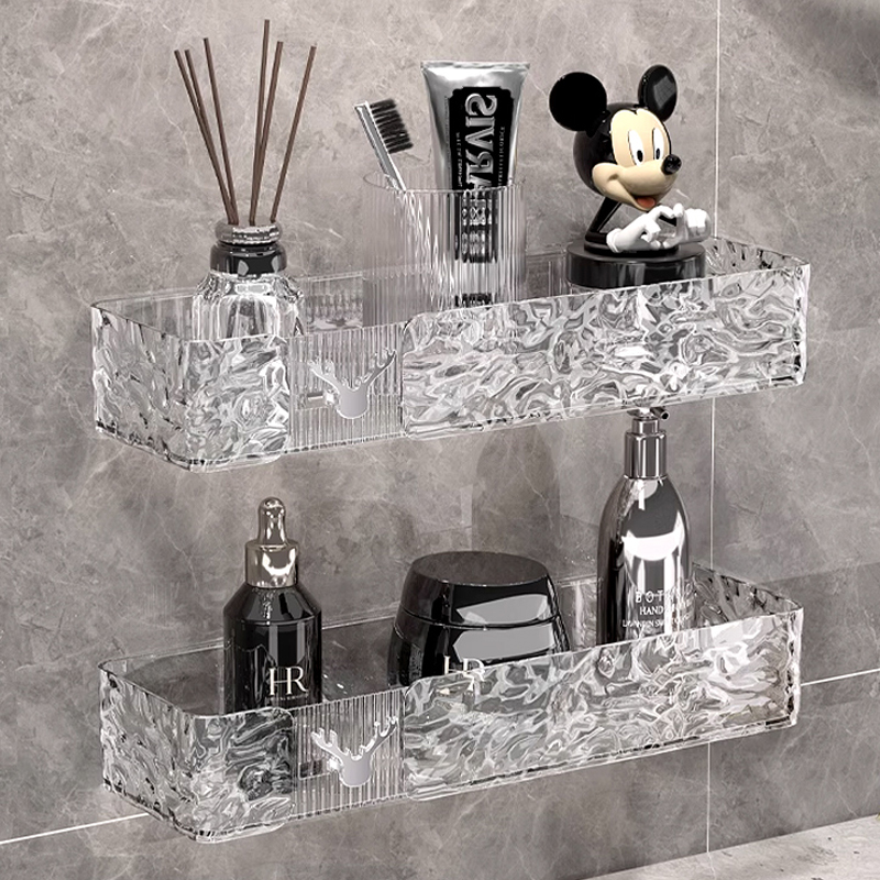 水波纹方形壁挂置物架