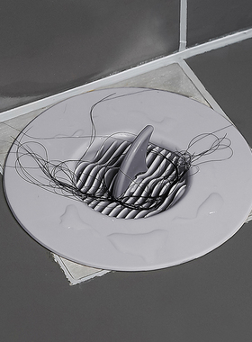 鲨鱼水槽过滤网厨房防堵网塞提笼浴室头发毛发下水道排水口地漏盖