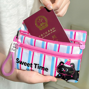 护照夹证件收纳包旅行护照机票卡包一体随身便携大容量防水证件袋