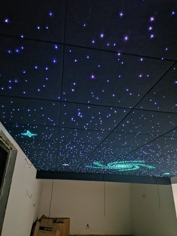 影音室满天星装饰吊顶闪烁