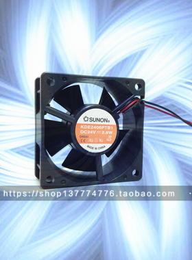 建准 SUNON 6025 24V 2.6W 6CM/厘米 3线 变频器风扇 KDE2406PTB1
