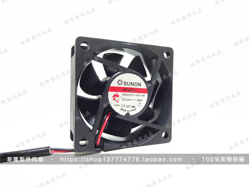 SUNON建准 6CM 6025 24V1.68W MB60252V1-000C-A99变频器散热风扇