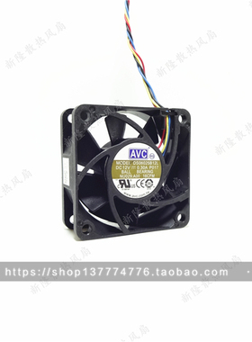 AVC DS06025B12L 6025 6CM 12V 0.30A 7厘米 4线温控机箱散热风扇