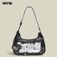 Yangdingmao Original genuine small Appetite Crescent toothache Bag, a versatile silver underarm single-shoulder bag for girls in a 2D style thumbnail 2