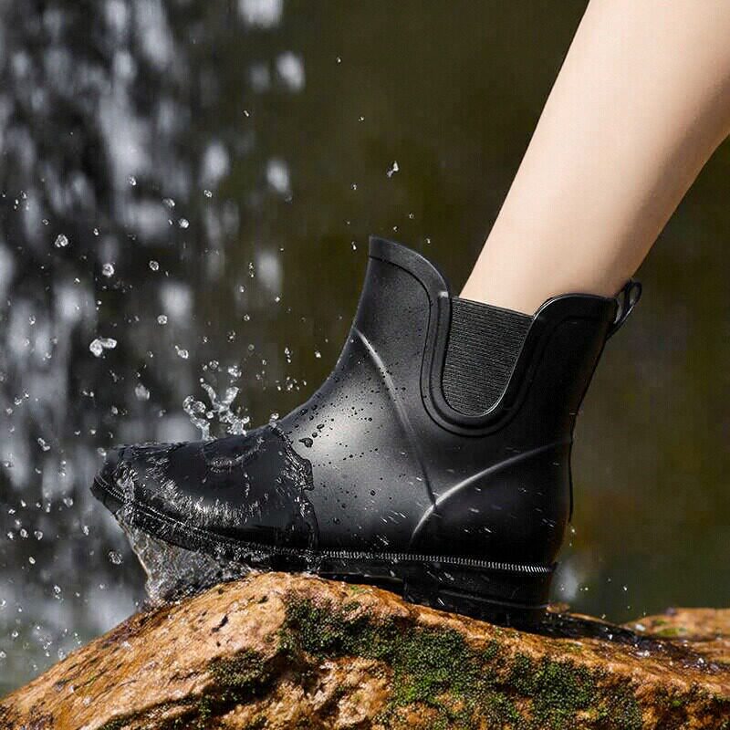 女款雨鞋短筒水鞋防滑防水雨靴户外耐磨成人外穿休闲百搭时尚胶鞋
