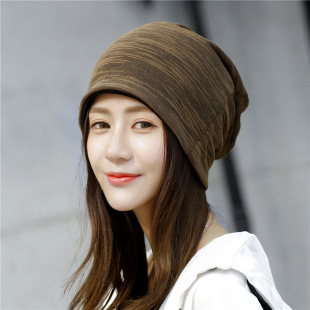 产妇帽帽子夏薄款 渐变条纹头巾空调月子化疗堆堆睡帽保暖护头HK