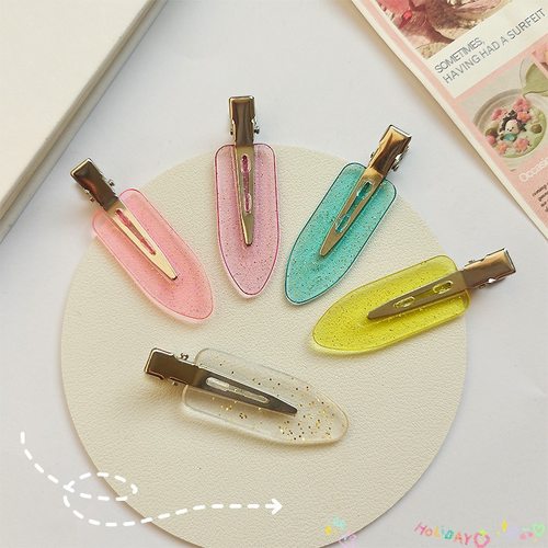 无痕鸭嘴夹刘海发卡奶油胶DIY