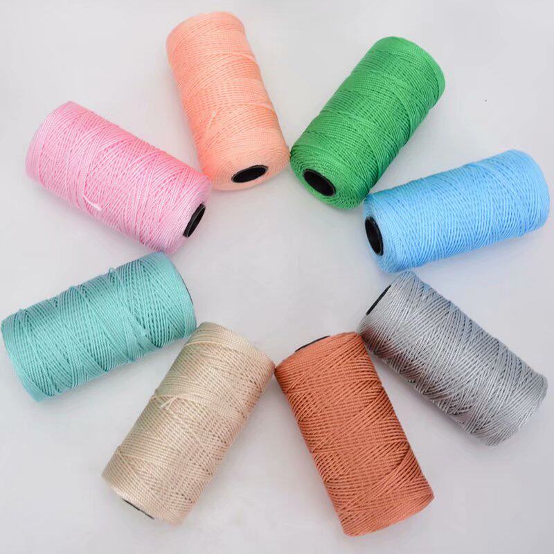 PLY THREAD FINE ICE SILK ICE HEMP LIGHT BODY THREAD SUN HAT MEDIUM THICK HAND-KNITTED DIY CROCHET CUSHION HOLLOW BRIGHT SILK THREAD