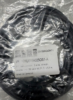 【议价】OVERCONN M12连接线，型号17-FDS156025
