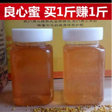 新蜂蜜天然丹参蜜枣花蜜百花中药花蜜1斤装野山花土蜂蜜农家蜂蜜