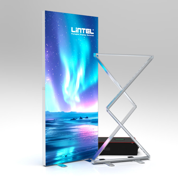 seg折叠灯箱十秒组装可折叠广告布LED灯箱无框弹出式折叠布灯箱
