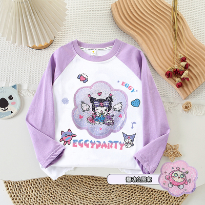 【赠运费险】女童翻转亮片上衣