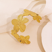 NVOXS原创设计异域风花朵手镯女款 小众高级感轻奢气质百搭手环