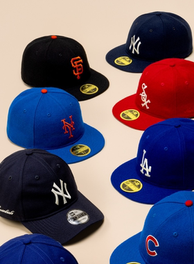 Fear of God联名MLB全封帽New Era平沿帽棒球帽FOG封口帽子周边