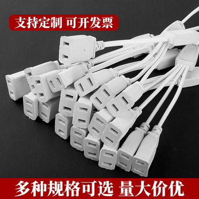 220V一体母插带电源线带两脚插头
