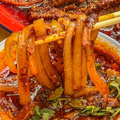 甘肃手擀粉麻辣烫手工鲜粉天水麻辣烫手擀粉条土豆湿粉干锅粉正宗